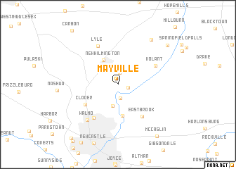 map of Mayville