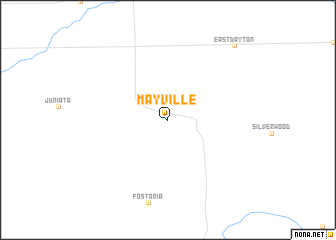 map of Mayville