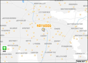 map of Maywood