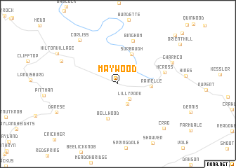 map of Maywood