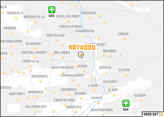 map of Maywood