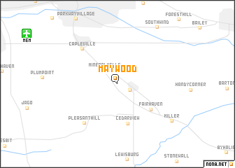 map of Maywood