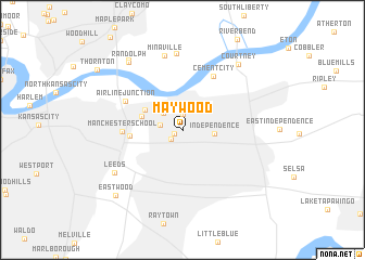 map of Maywood