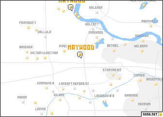 map of Maywood