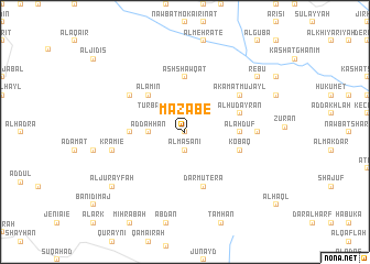 map of Mazabe