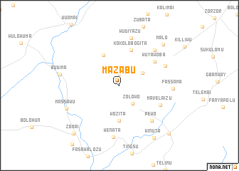 map of Mazabu