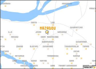 map of Mazadou