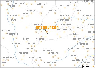map of Mazahuacán