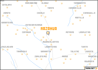 map of Mazahua