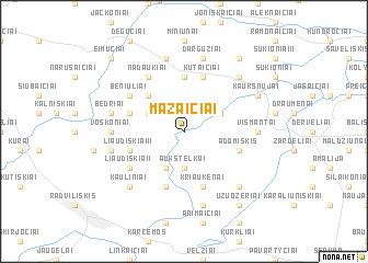 map of Mažaičiai