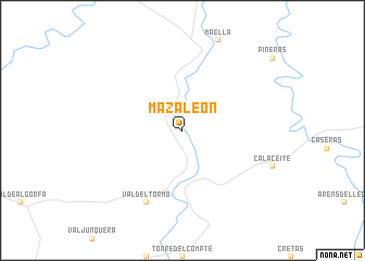 map of Mazaleón