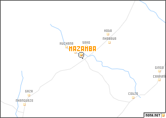 map of Mazamba