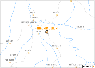 map of Mazambula