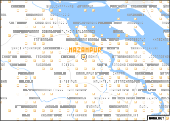 map of Māzampur