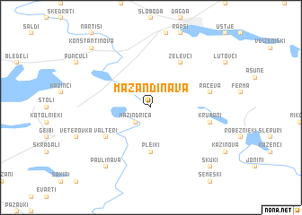 map of Mazandinava