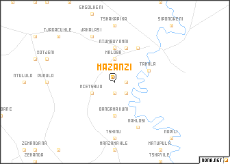 map of Mazanzi