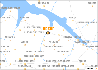 map of Mazán