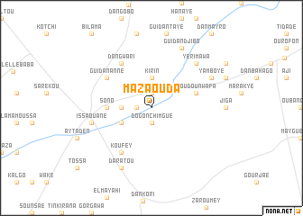 map of Mazaouda