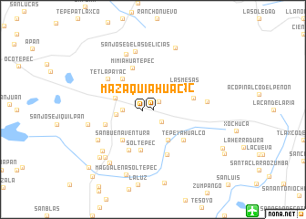 map of Mazaquíahuac