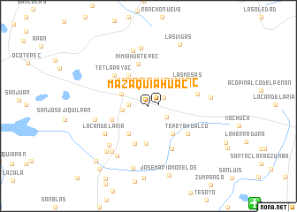 map of Mazaquiahuac