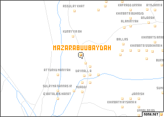 map of Mazār Abū ‘Ubaydah