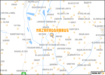 map of Mazār ad Dabbūs