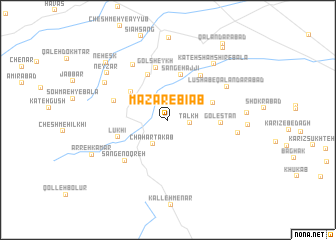 map of Mazār-e Bī Āb