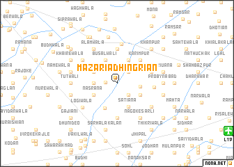 map of Mazaria Dhingriān