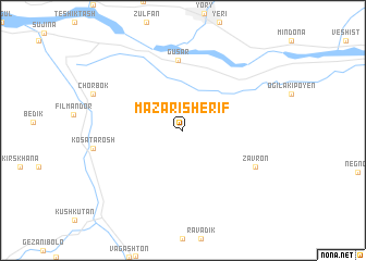 map of Mazari-Sherif