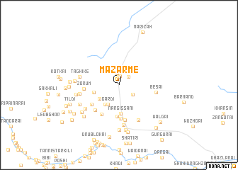 map of Mazarme