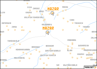 map of Mazār