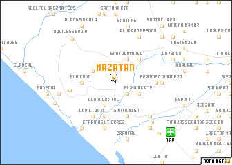 map of Mazatán