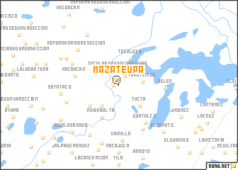 map of Mazateupa