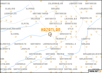 map of Mazatlán