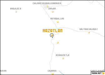 map of Mazatlán