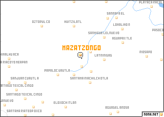 map of Mazatzongo