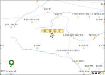 map of Mazaugues