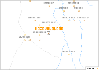 map of Mazavalalana