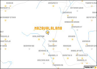 map of Mazavalalana