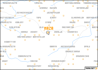 map of Máza