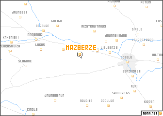 map of (( Mazbērze ))