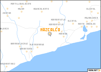 map of Mazcalco