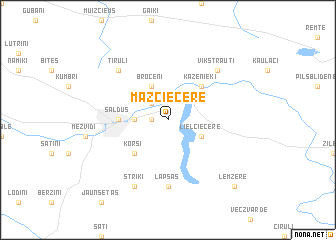 map of Mazciecere