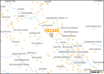 map of Mazdak