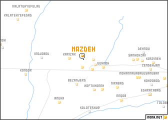 map of Mazdeh