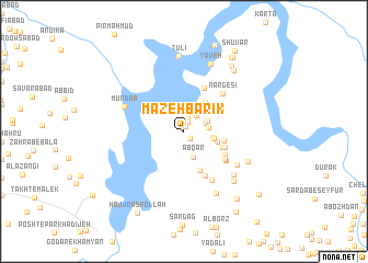 map of Māzeh Bārīk