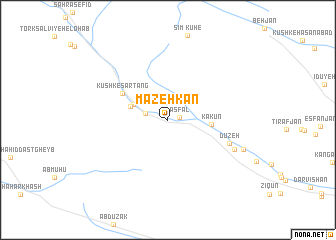 map of Mazeh Kān