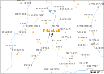 map of Māzeleh