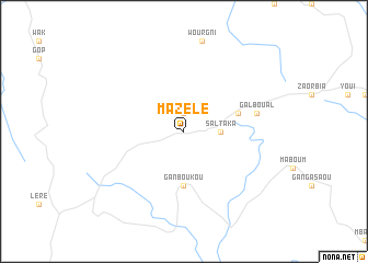 map of Mazélé