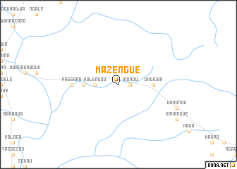 map of Mazengué